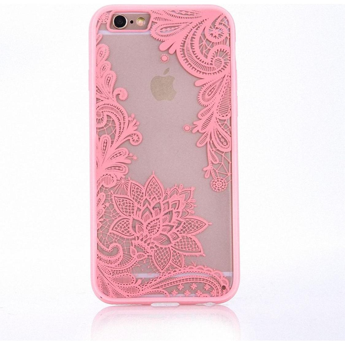 König Design Apple iPhone SE 2022 Handyhülle Mandala Case Cover Schutzhülle Motiv Bumper Rosa (Apple iPhone SE (3rd Gen)...