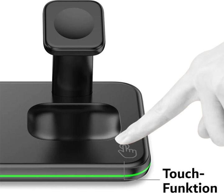 Immagine prodotto Hermex Stazione di ricarica 3 in 1 per smartphone Smartwatch Cuffie Docking Station (15 W)