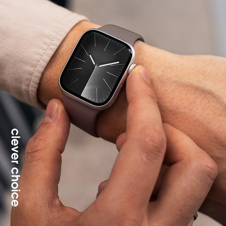 Produktbild Crong Liquid - Apple Watch Armband 42/44/45/49 mm (braun) (Flüssiges Silikon)