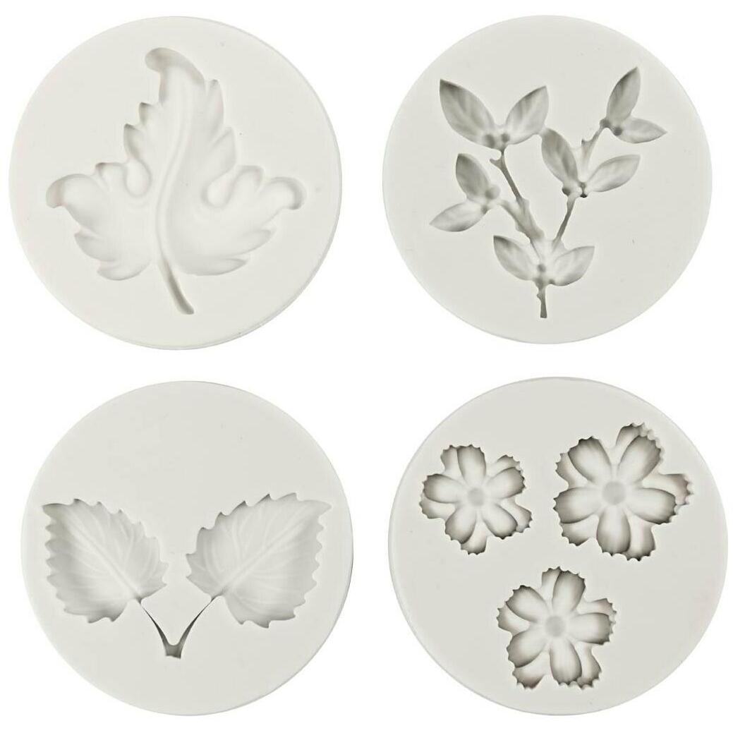 Creativ Company Versiegelung Giessformen Silikon Blätter Motiv