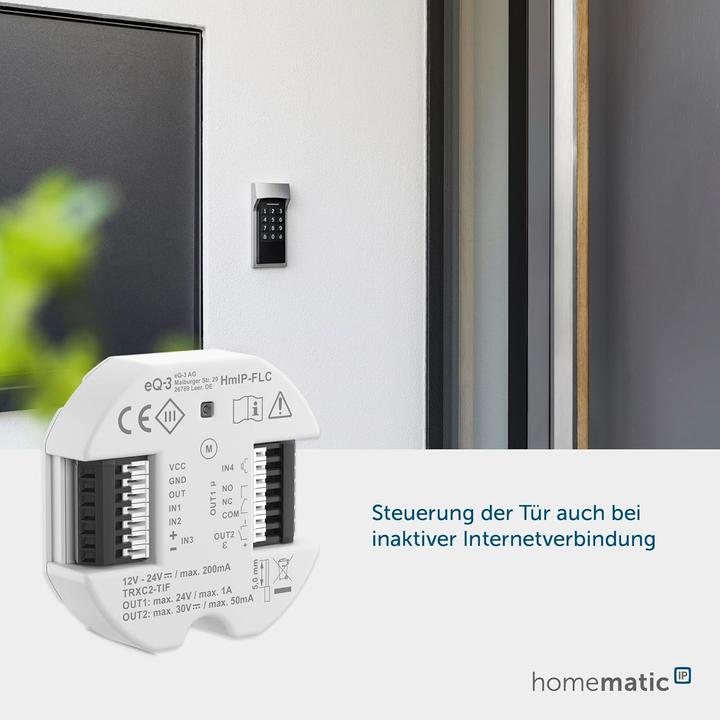 Actual product image Homematic IP Motorised lock controller,HmIP-FLC (Bluetooth)
