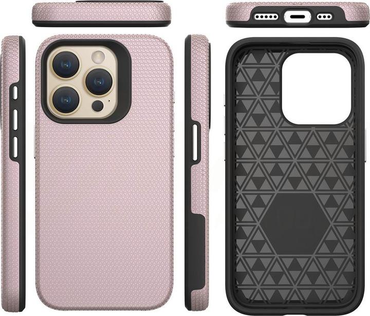 Actual product image Vmax Traingle Case for Samsung Galaxy S24 Plus rose gold (Samsung Galaxy S24+)