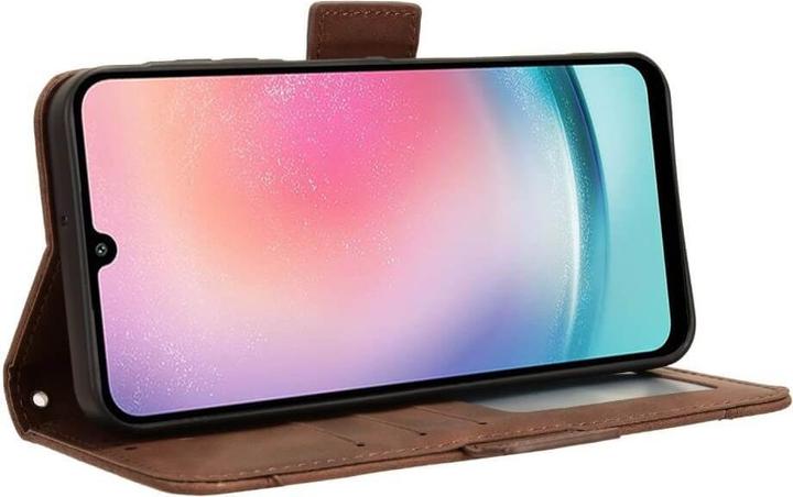 Actual product image Cover-Discount Galaxy A25 5G - Case with many card slots brown (Samsung Galaxy A25 5G)