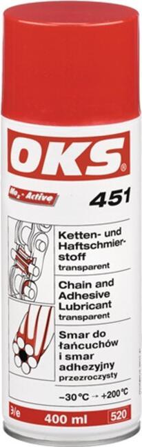 Immagine prodotto Oks Lubrificante per catene e adesivi 451 bomboletta spray resistente all'acqua 400ml (400 ml)