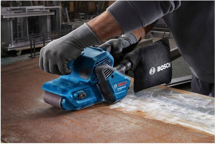 Productafbeelding Bosch Professional Bandschuurmachine GBS 750 Professional (blauw/zwart, 850 watt) (Bandschuurmachine, 850 W)