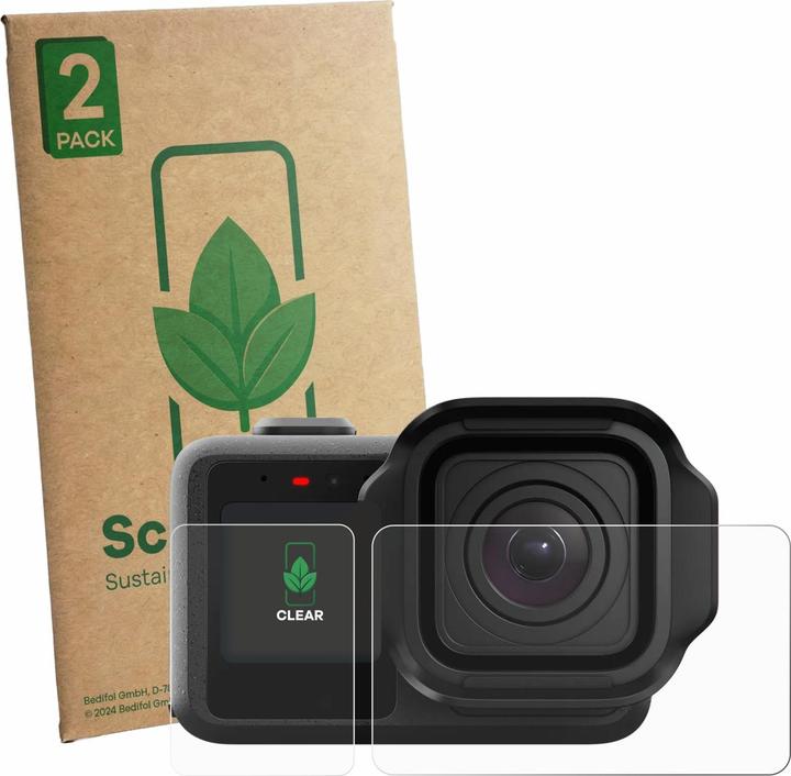 Produktbild ScreenLeaf Schutzfolie für GoPro Mission 1 nachhaltiger Displayschutz Display Schutz Folie Klar Transparent