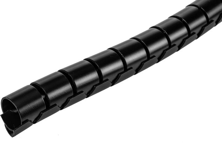 Actual product image Plica Spiro Hose 5 m x 20 mm Black (Cable spiral hose, 500 cm)