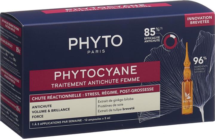 Image du produit Phyto Phytocyane Women Reac français 12 Fl 5 ml (Kit de soins capillaires)