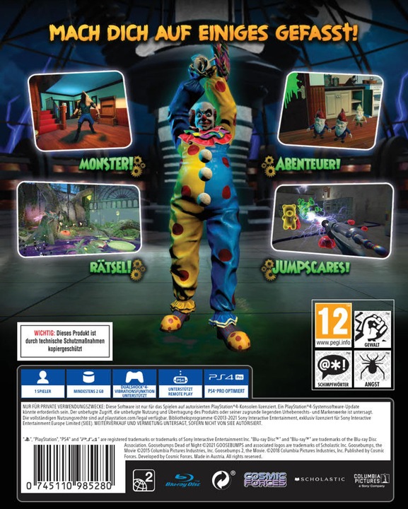 Actual product image GameMill Entertainment Goosebumps Dead of Night (PS4, DE)
