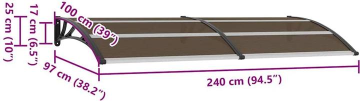 Actual product image vidaXL Hannie (240 x 100 cm)