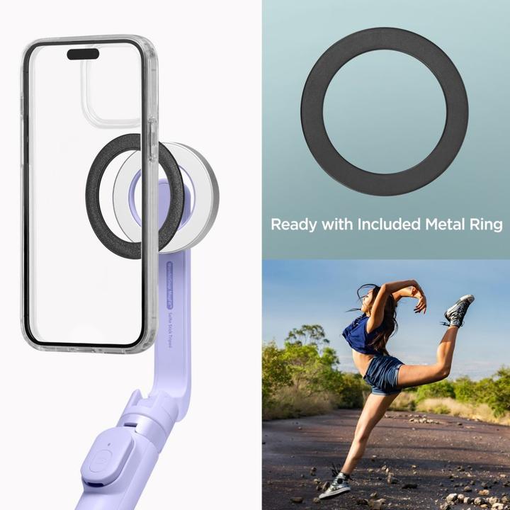 Produktbild Spigen S571W MagSafe Bluetooth Selfie Stick with Tripod - Purple
