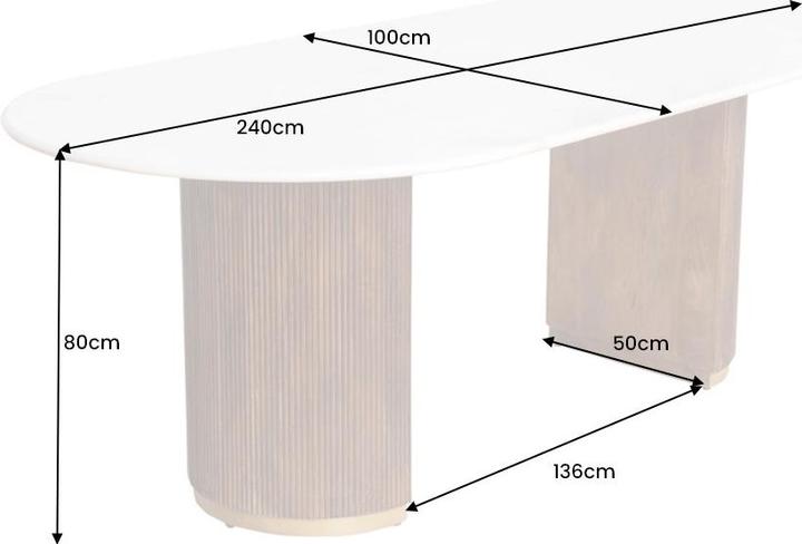 Image du produit Global Interiors Nillos (100 x 240 x 76 cm)