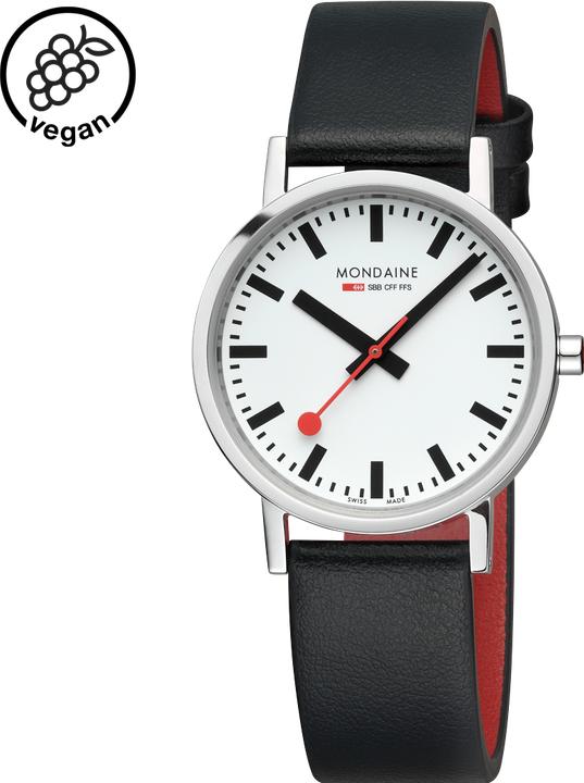 Produktbild Mondaine Classic Vegan (Analoguhr, Swiss Made, 36 mm)