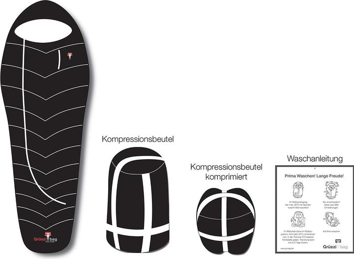 Produktbild Grüezi Bag Biopod Wolle Almhütte Schlafsack (190 cm)