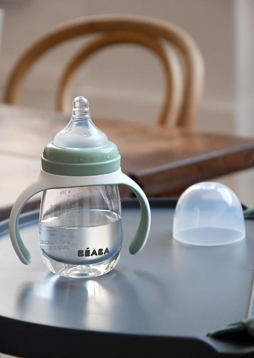 Immagine prodotto Beaba LEARNING BOTTLE DRINK 2IN1, 210 ML, VERDE SALATO (210 ml)