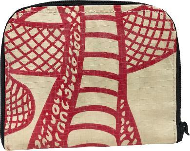 Actual product image Bekos Upcycling - Geldbörse mit Reissverschluss aus recycelten Zementsäcke Cobra