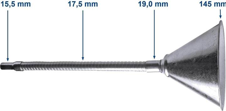 Produktbild SW-Stahl Trichter mit flexiblem Rohr