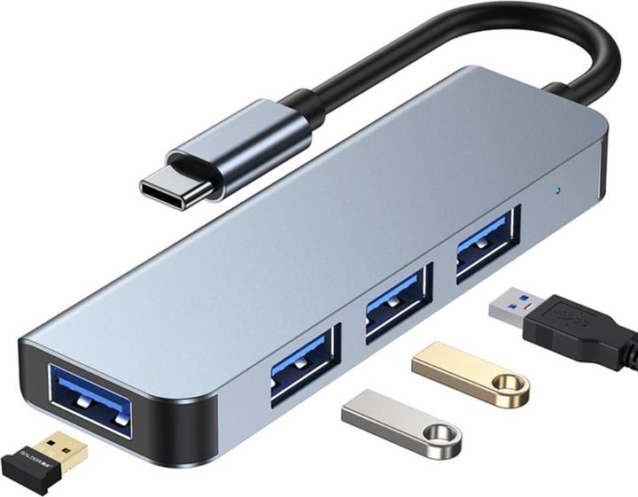 Ueli Express 4 in 1 USB-C zu USB 3.0 Hub Adapter (USB-C, 4 Ports)
