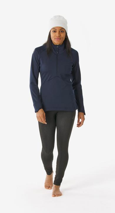 Image du produit Wedze Sous-vêtement thermique femme, BL TOP 500 demi zip bleu marine FFS (M)