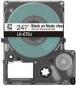 Produktbild Epson Matte Clear/Black 24mm LK-6TBJ (2.40 cm, Transparent, Schwarz)