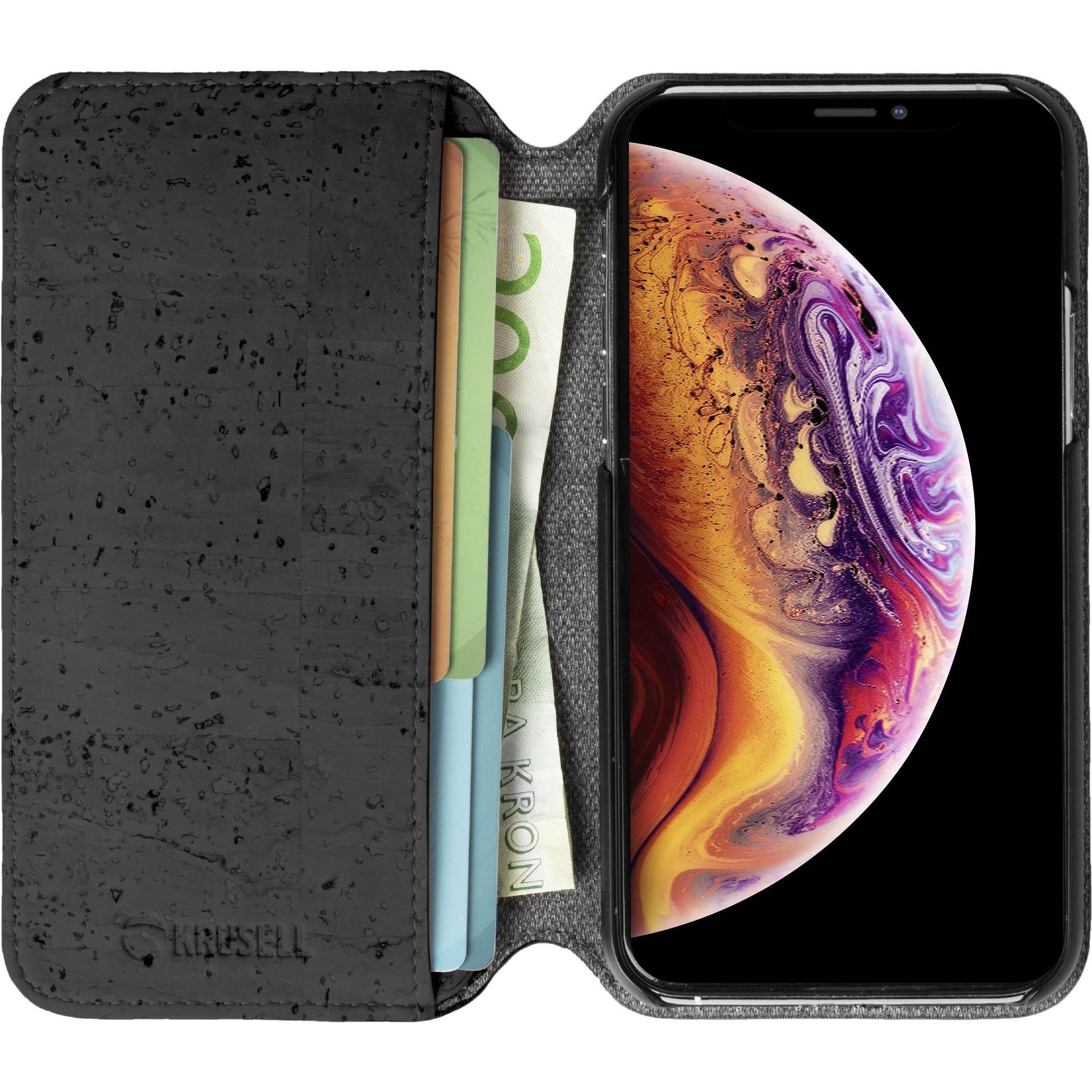 Thumbnail - Krusell Tag PhoneWallet Apple iPhone 11 Pro Max black (Apple iPhone 11 Pro Max), Smartphone Hülle, Schwarz