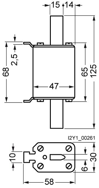 Produktbild Siemens SITOR Sicherung 3NE4 63A 1000V Grösse 0 (63 A)
