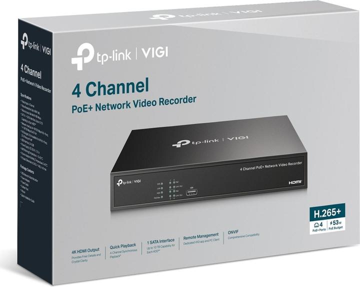 Produktbild TP-Link 4 Channel PoE NVR 2TB HDD (Netzwerk Videorecorder (NVR))