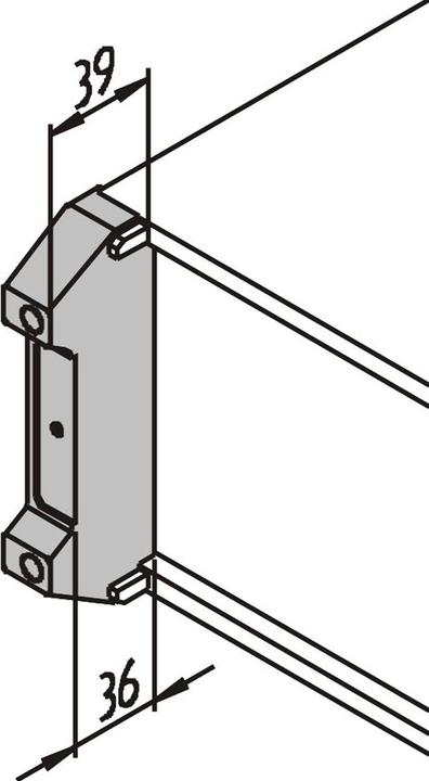 Produktbild Schroff Fuss für Abdeckhaube (hinten) - FUSS 4HE F.ABDECKHAUBE P/PRO