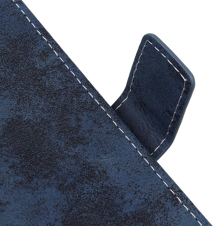 Actual product image Cover-Discount Xiaomi 11T - Vintage case suede look dark blue (Xiaomi 11T Pro, Xiaomi 11T)