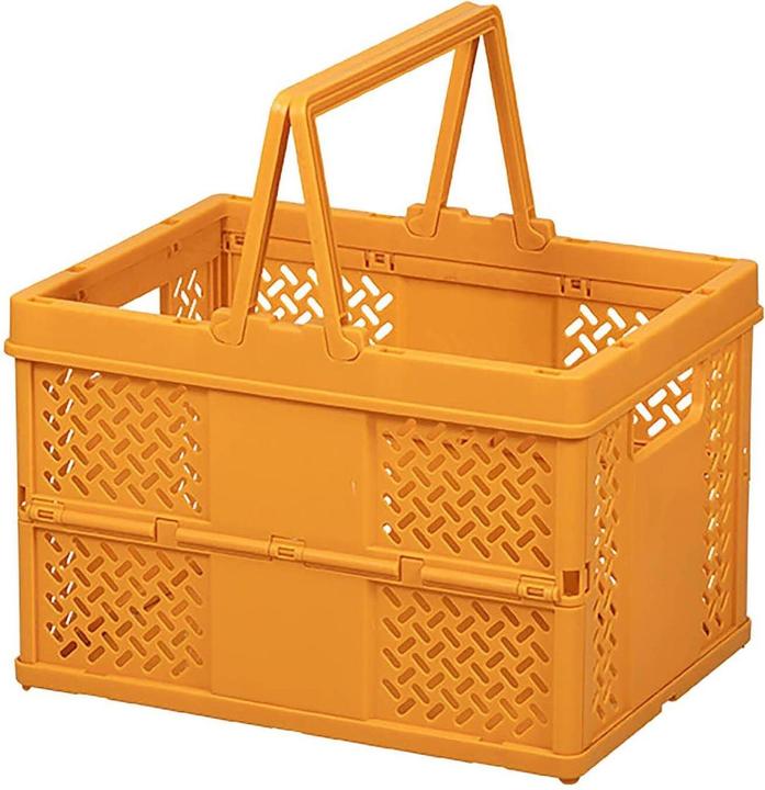Actual product image JTI Foldable plastic storage basket - orange (18 cm)