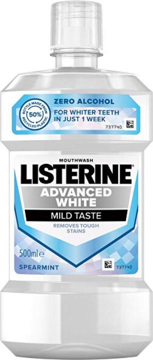 Produktbild Listerine Advanced White Mild Taste Mouthwash (500 ml, Mundwasser)