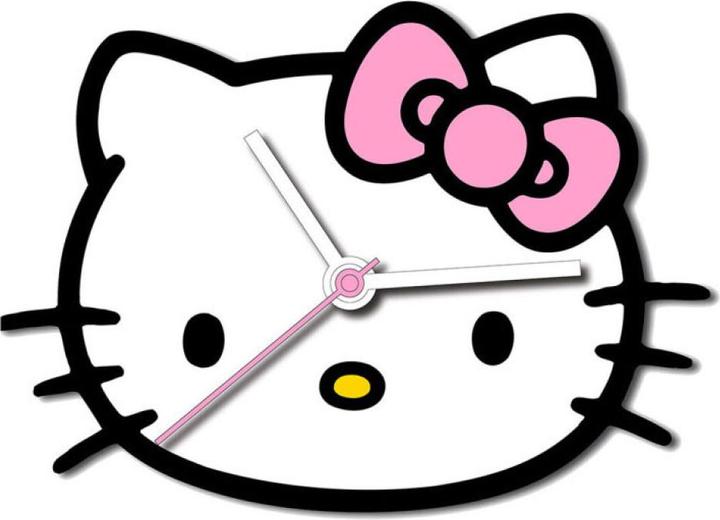 Produktbild Hello Kitty Wanduhr XL