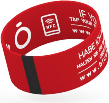 Actual product image Bluon NFC bracelet