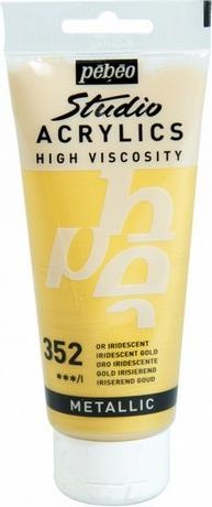 Actual product image Pebeo Studio Acrylics Fine Acrylic (Gold, 100 ml)