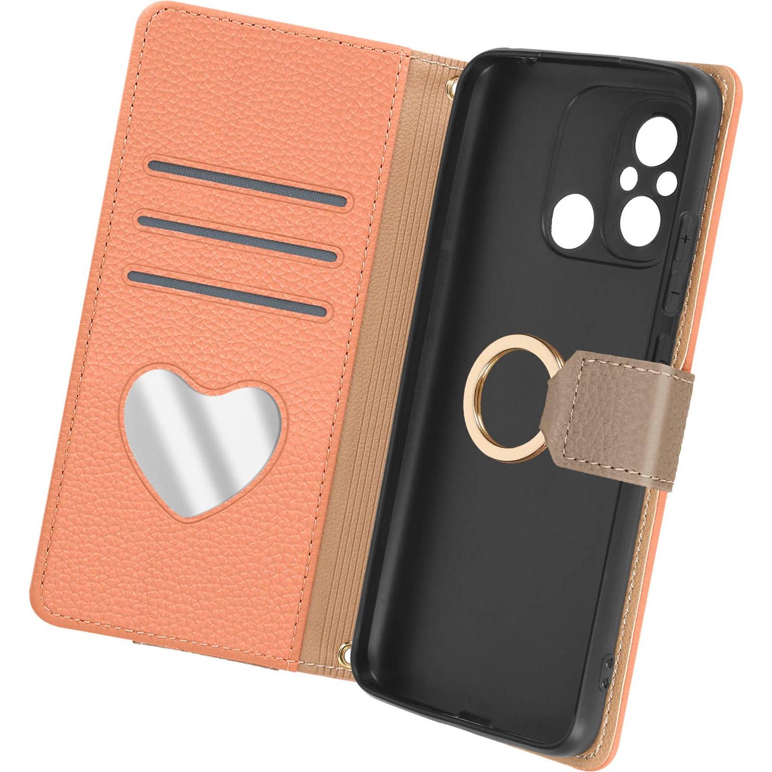 Avizar CarryWallet Clutch Case Series (Xiaomi Redmi 12C), Smartphone Hülle, Orange