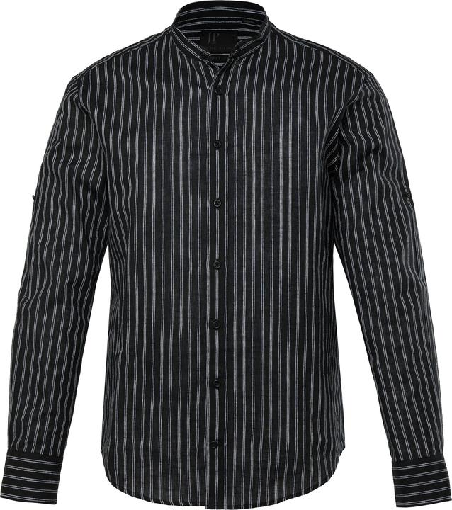 Immagine prodotto JP1880 JP 1880 Leinenmix-Streifenhemd, Langarm, Stehkragen, Modern Fit (7XL)