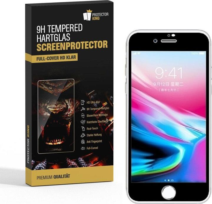 Produktbild Protectorking 1x echtes Tempered 9H Panzerhartglas 3D KLAR (1 Stück, Apple iPhone 6)