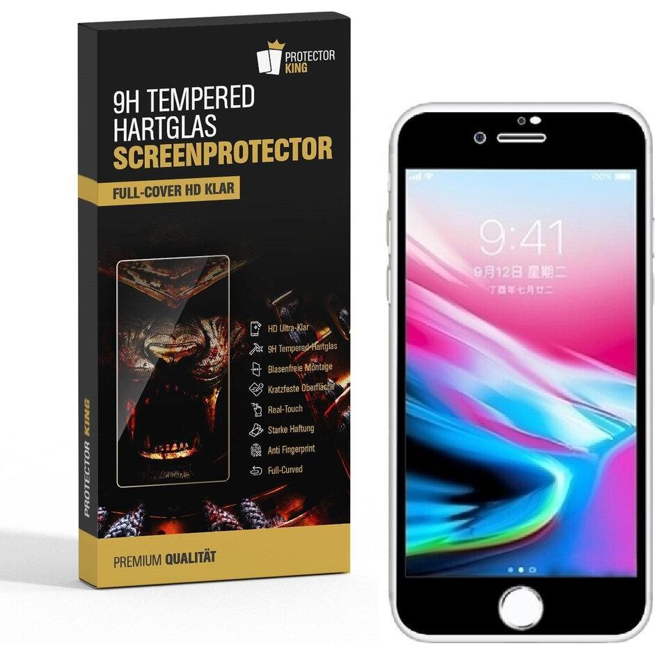 Protectorking 1x echtes Tempered 9H Panzerhartglas 3D KLAR (1 Stück, Apple iPhone 6), Smartphone Schutzfolie, Transparen...