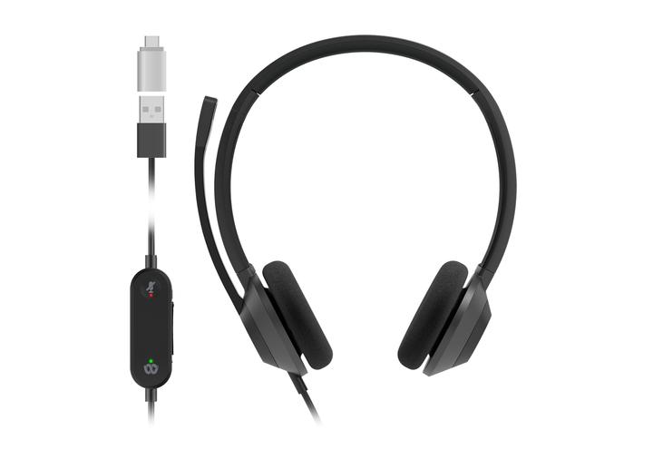 Actual product image Cisco HEADSET 322 WIRED DUAL ON-EAR (Cable, USB-C, Cisco)