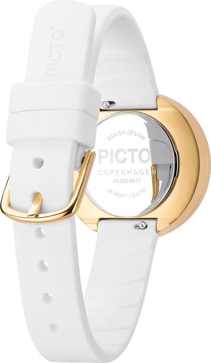 Actual product image Picto 43320-0212G Damenuhr White Silicone 30mm 5ATM
