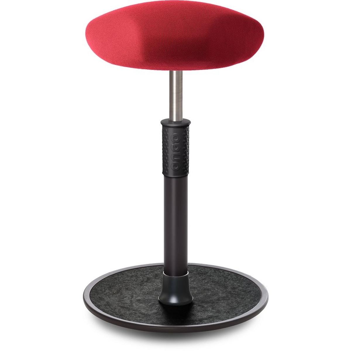 Ongo, Bürostuhl, Sitz- Stehhocker Free Tall Triangel Gestrick Rot schwarz /schwarz