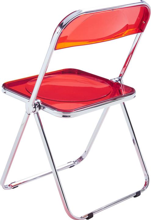 Actual product image En.Casa Klappstuhl Pornainen 2er Set Rot, transparent