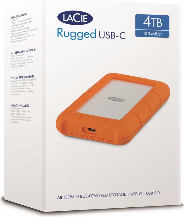 Immagine prodotto LaCie Rugged USB-C (4 TB)