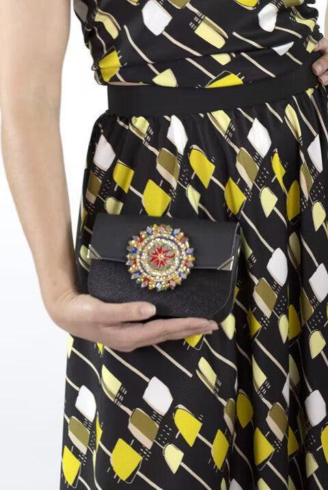 Immagine prodotto Tooitaly Borsa a tracolla Upcycling da bottiglie in PET riciclate dal mare No.50 con Stras