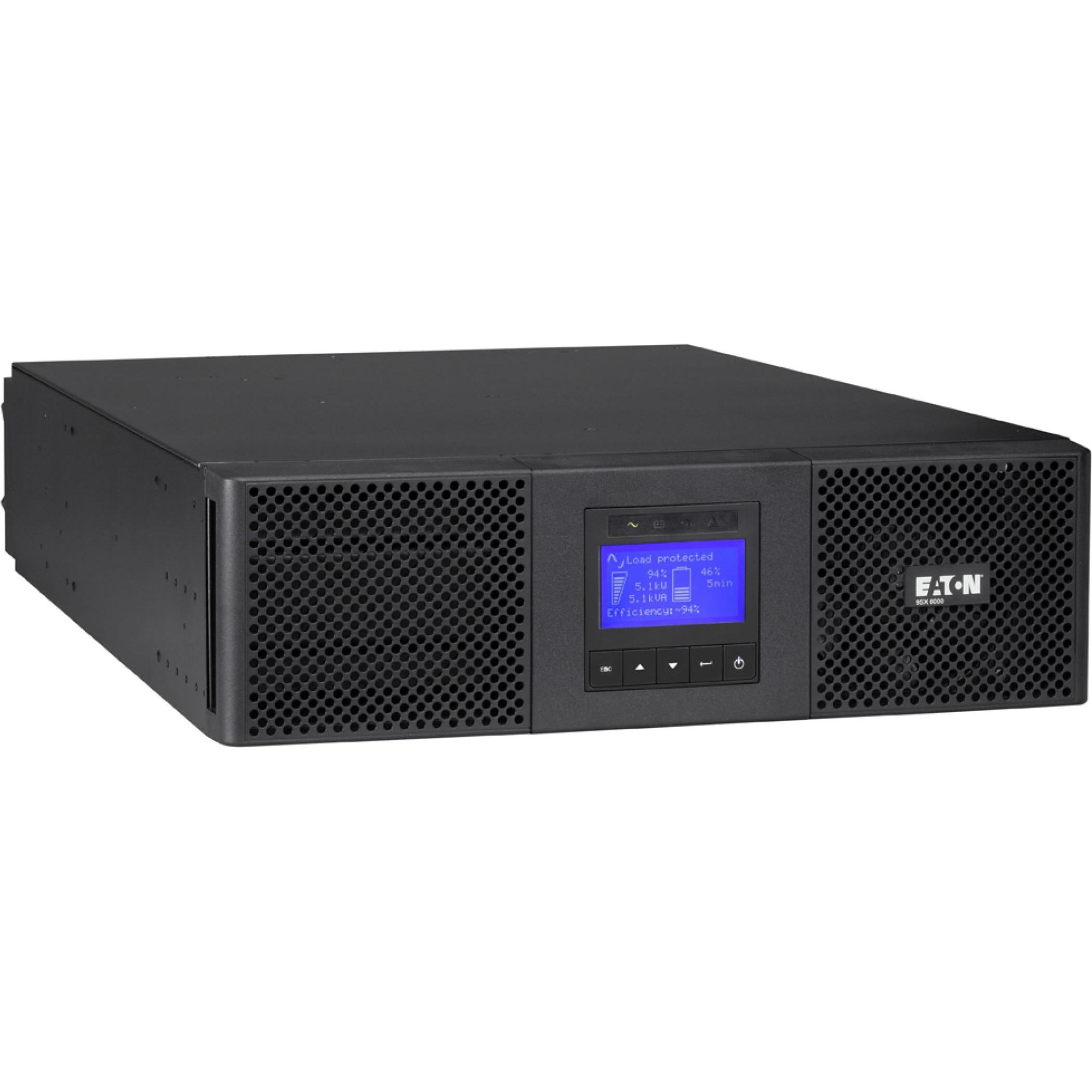 Eaton 9SX 6000i RT3U (6000 VA, 5400 W, Online-Doppelwandler USV), USV