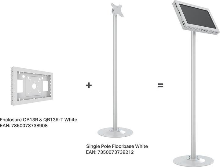 Produktbild Multibrackets M Pro Series Single Pole Floorbase White
