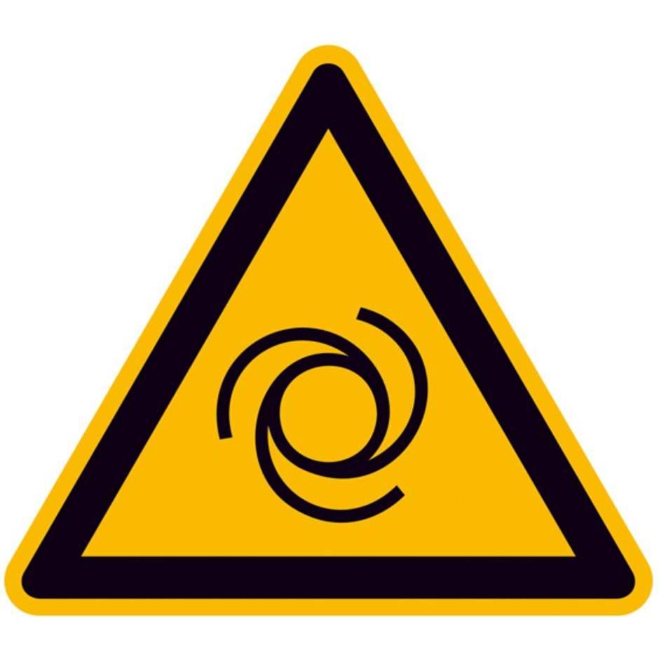 Wolk, Segnaletica di sicurezza, Warnschild Automatischer Anlauf Folie selbstklebend 25 mm ISO 7010 44