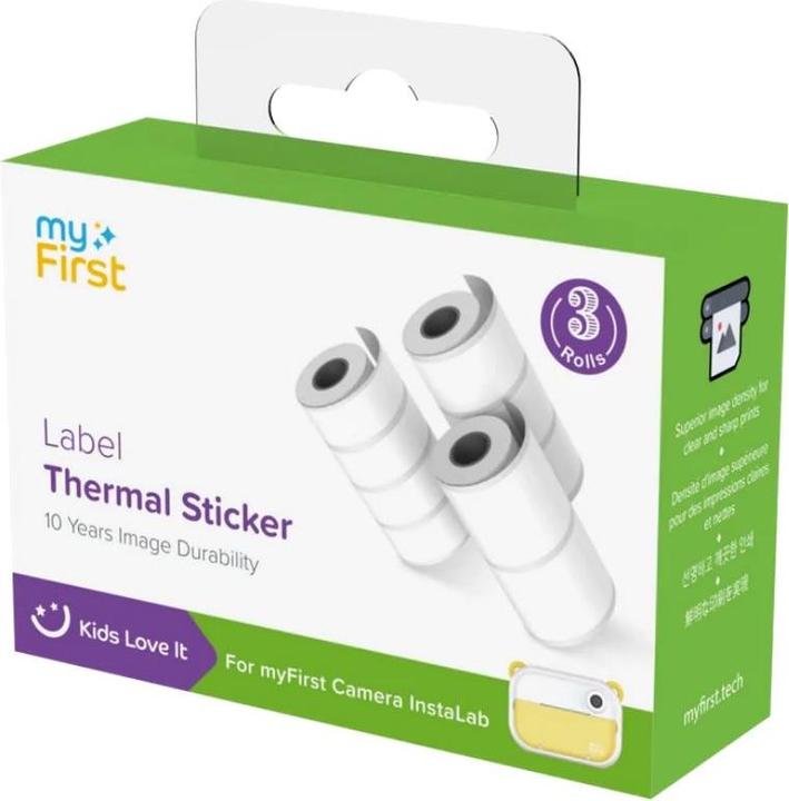 myFirst Autocollant thermique blanc avec bandes