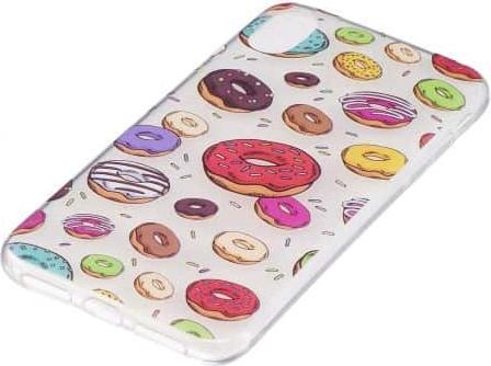 Actual product image Ueli Express iPhone XS / X Super Slim Rubber Case TPU Small Donuts (Apple iPhone XS, Apple iPhone X)