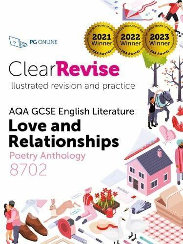 Immagine prodotto Online ClearRevise AQA GCSE English Literature: Love and relationships, Poetry Anthology 8702 (Inglese, Pg Online, 2024)